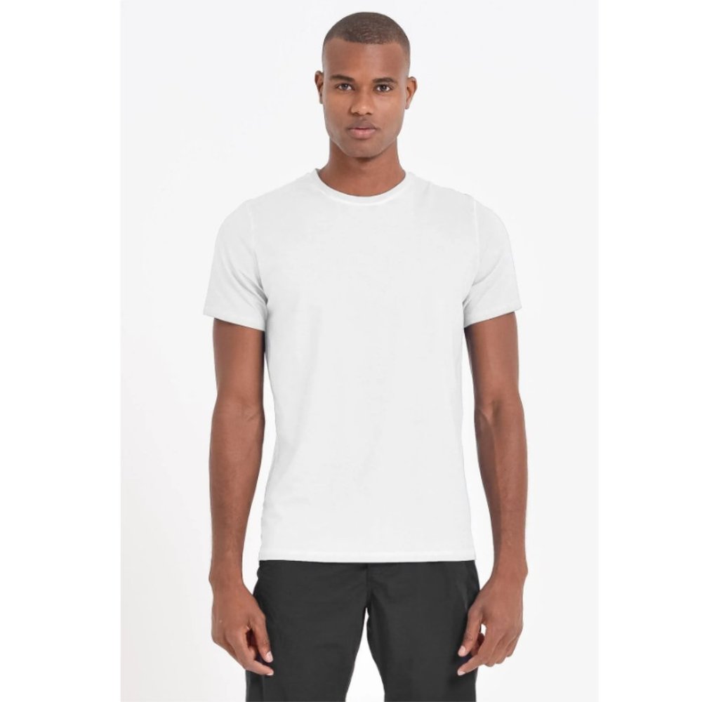 NWT Ploumanac'h Italian Men's White Stretchy Performance T-shirt Size XL